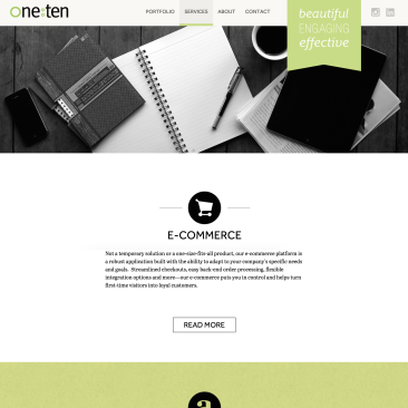one:ten communications Website